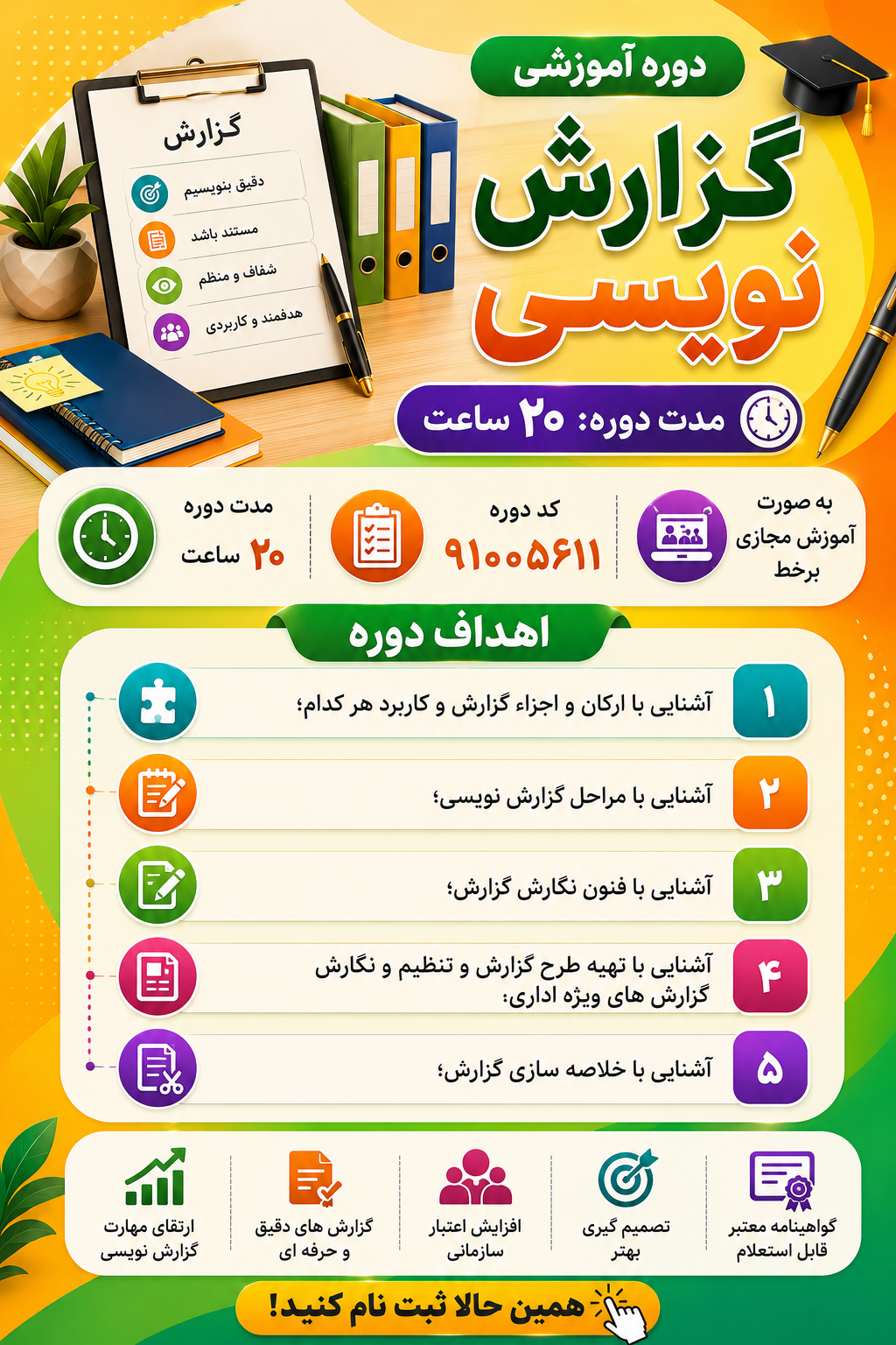 دوره گزارش نویسی